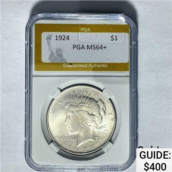 1924 Peace Dollar PGA MS64+