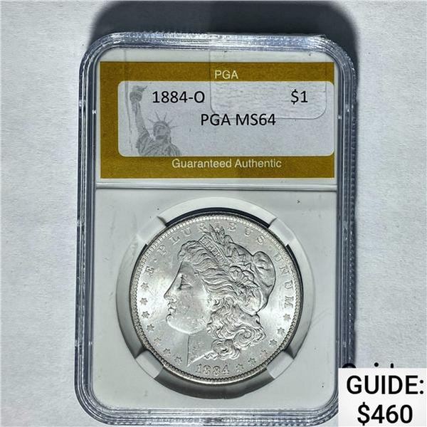 1884-O Morgan Dollar PGA MS64 SILVER