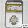 Image 1 : 1871 25C PGA PR65
