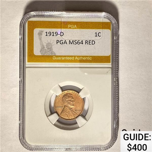 1919-D 1C PGA MS64 RED
