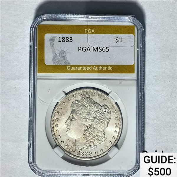 1883-O Morgan Dollar PGA MS65