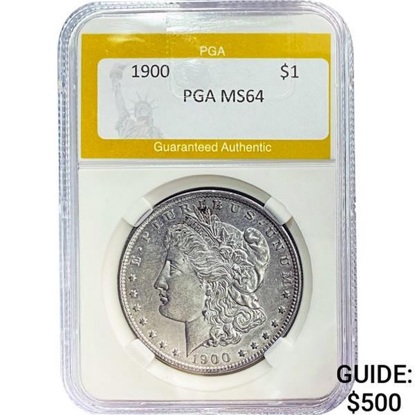 1900-O Morgan Silver Dollar PGA MS64