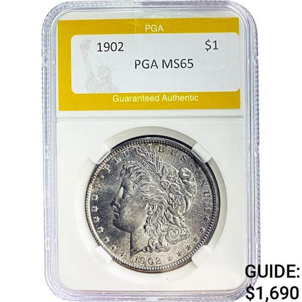 1902 Morgan Silver Dollar PGA MS65