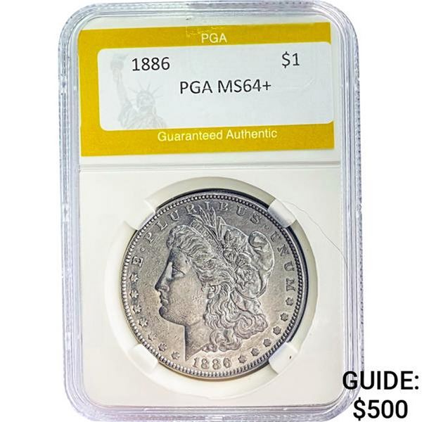 1886 Morgan Silver Dollar PGA MS64+