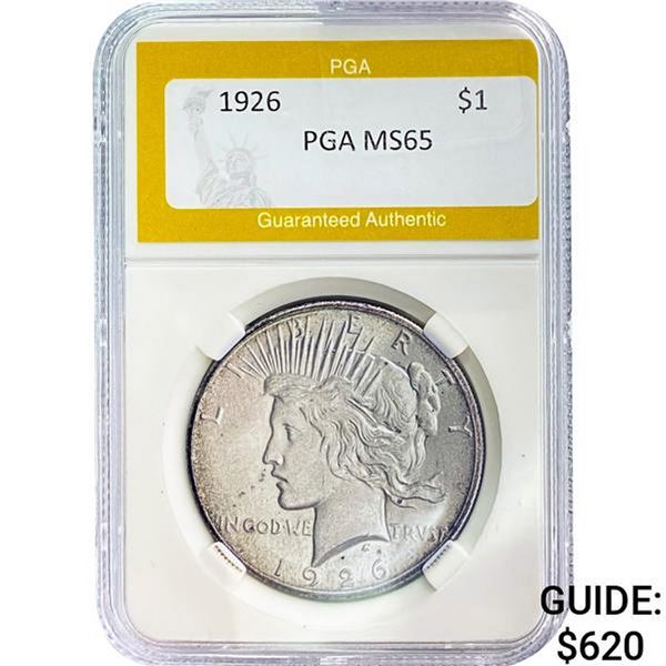 1926 Peace Dollar PGA MS65