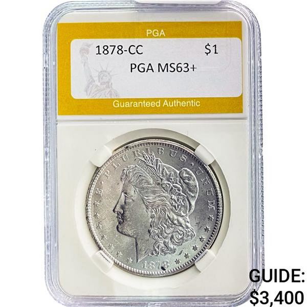 1878-CC Morgan Dollar PGA MS63+