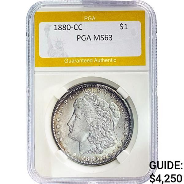 1880-CC Morgan Silver Dollar PGA MS63