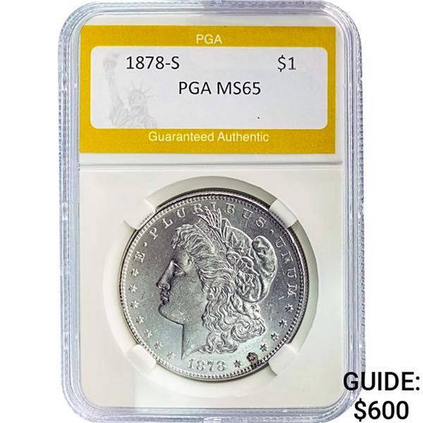 1878-S Morgan Dollar PGA MS65