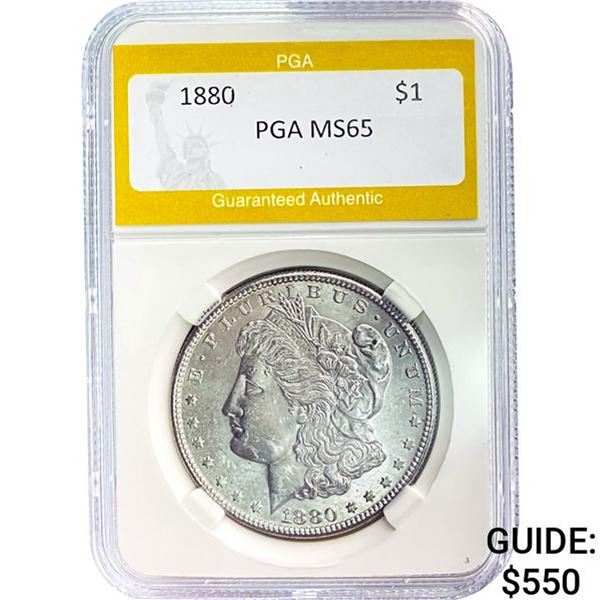 1880-S Morgan Dollar PGA MS65