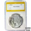 1922 Peace Dollar PGA MS65
