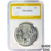1922 $1 Peace Dollar PGA MS65