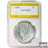 1892 Morgan Silver Dollar PGA MS64