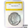 1891 Morgan Silver Dollar PGA MS64 PL