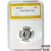 Image 1 : 1938-D Mercury Dime PGA MS67 FSB