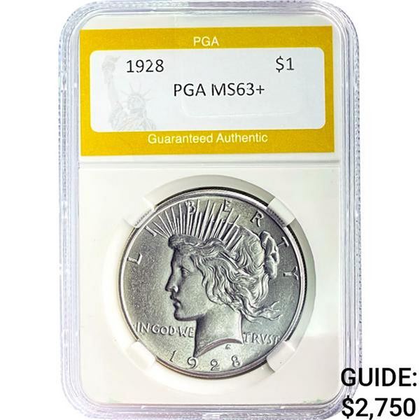 1928 Peace Dollar PGA MS63+
