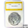 1928 Peace Dollar PGA MS63+