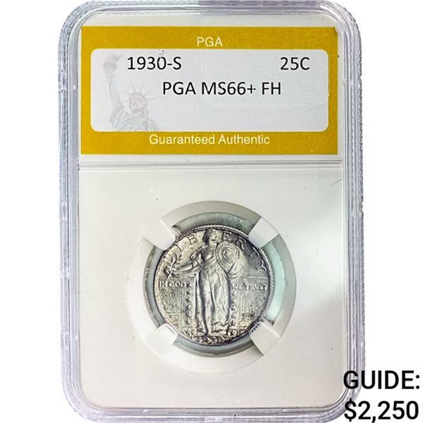 1930-S Standing Liberty Quarter PGA MS66