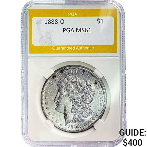 1888-O Morgan Silver Dollar PGA MS61