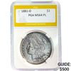 1881-O Morgan Silver Dollar PGA MS64 PL