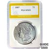 1887 Morgan Silver Dollar PGA MS65