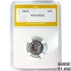 1920 Mercury Dime PGA MS61
