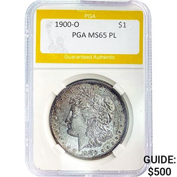 1900-O Morgan Dollar PGA MS65 PL