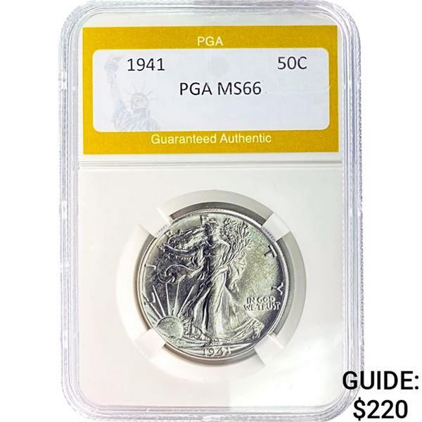 1941 Walking Liberty Half Dollar PGA MS6