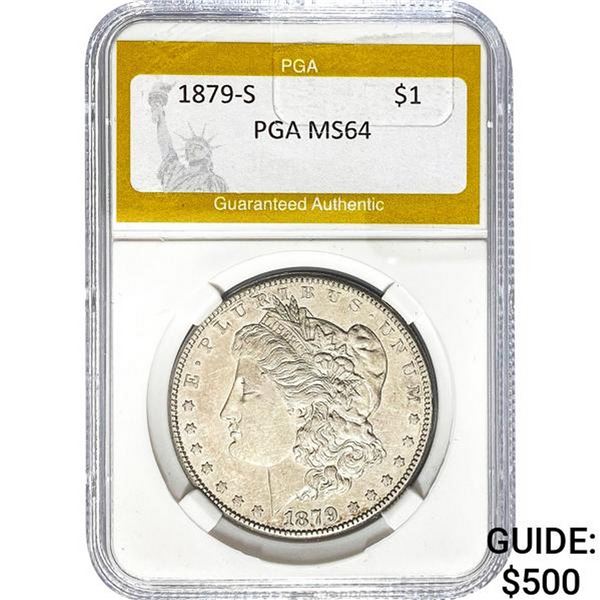 1879-S Morgan Dollar PGA MS64