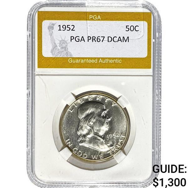 1952 Franklin Half Dollar PGA PR67 DCAM