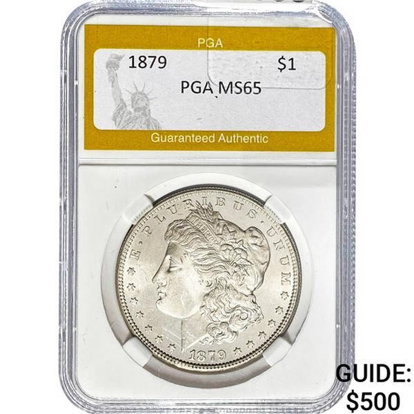 1879 Morgan Silver Dollar PGA MS65