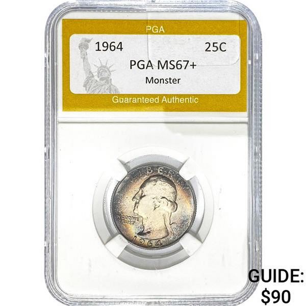 1964 25C PGA MS67+