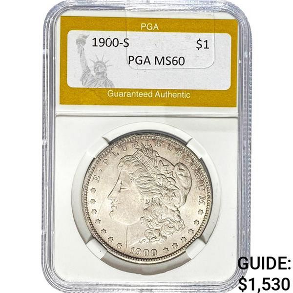 1900-S Morgan Dollar PGA MS60