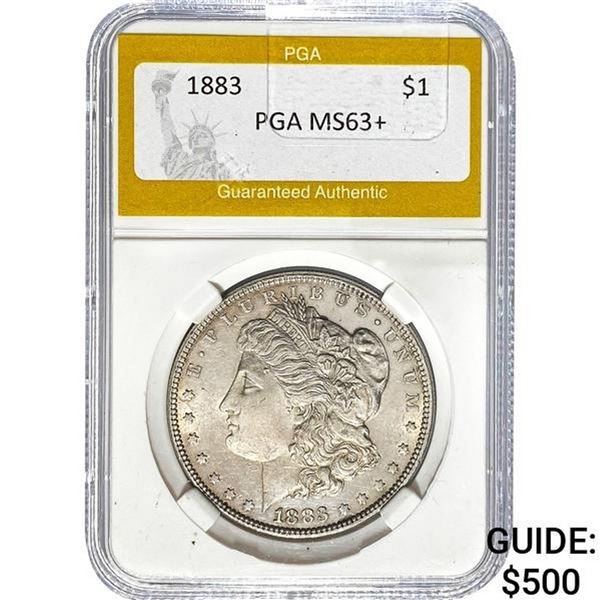 1883 Morgan Silver Dollar PGA MS63+