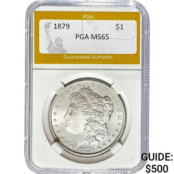 1879 Morgan Silver Dollar PGA MS65