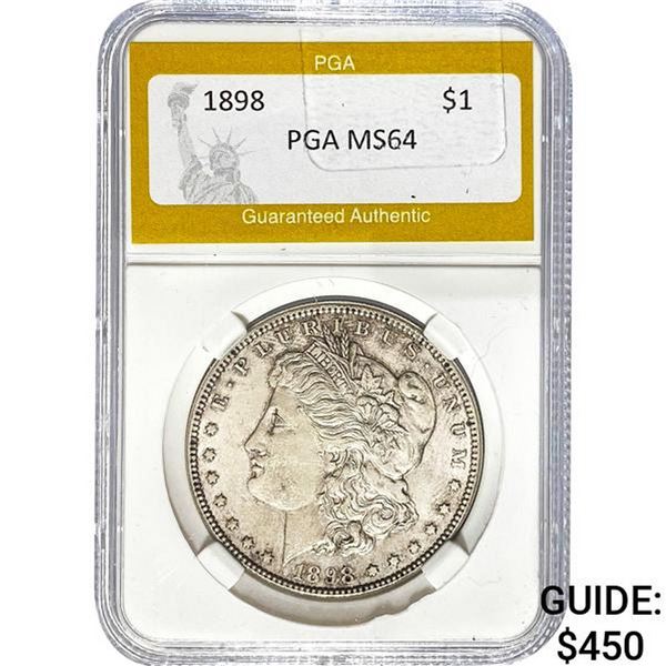 1898 Morgan Silver Dollar PGA MS64