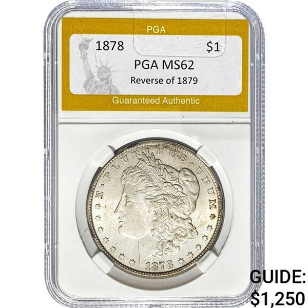 1878 Morgan Dollar PGA MS62