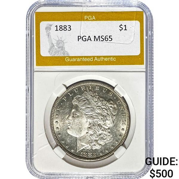 1883 Morgan Silver Dollar PGA MS65