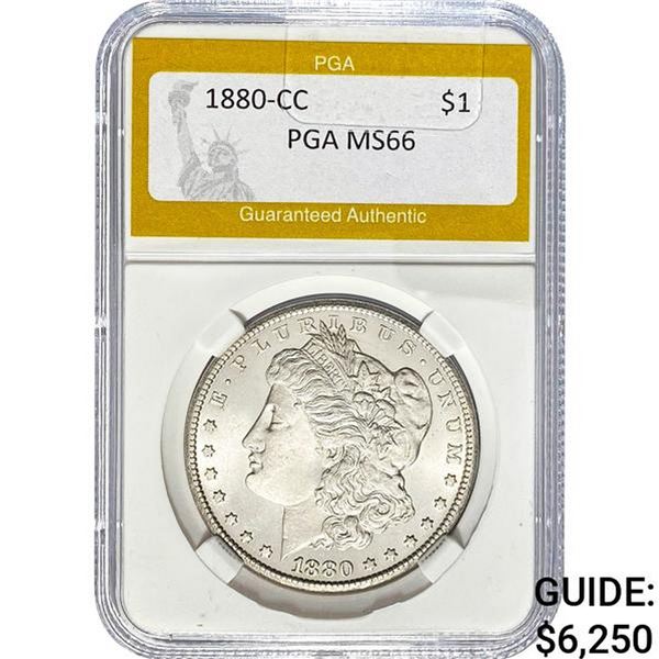 1880-CC Morgan Silver Dollar PGA MS66