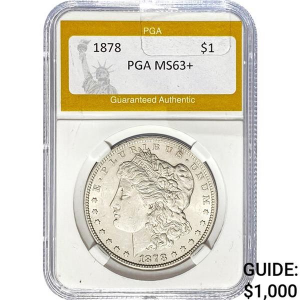 1878 Morgan Silver Dollar PGA MS63+