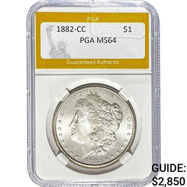 1882-CC Morgan Dollar PGA MS64