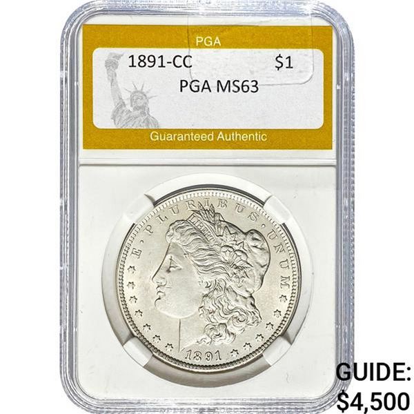 1891-CC Morgan Dollar PGA MS63