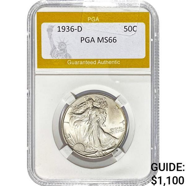 1936-D Walking Liberty Half Dollar PGA M