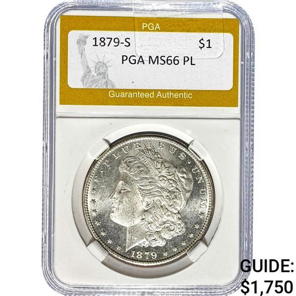 1879-S Morgan Dollar PGA MS66 PL