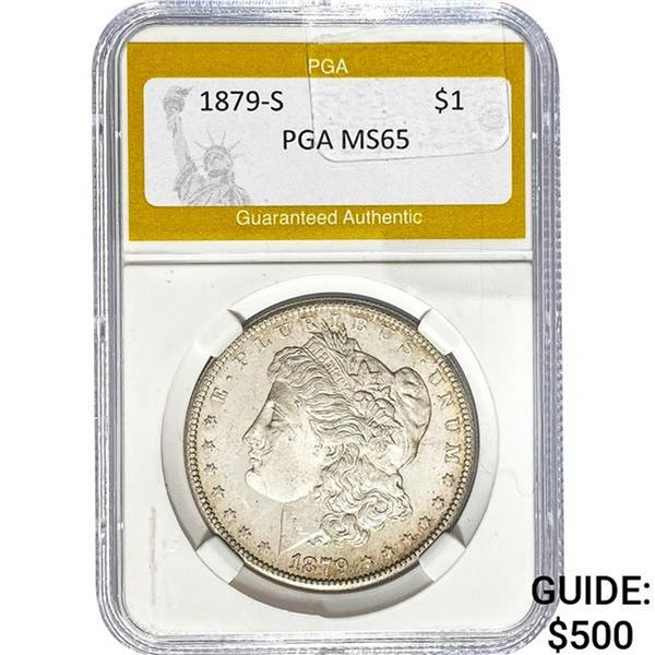 1879-S Morgan Dollar PGA MS65