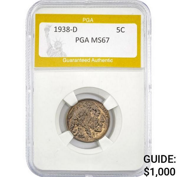1938-D Buffalo Nickel PGA MS67