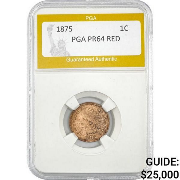 1875 Indian Head Cent PGA RED PR64