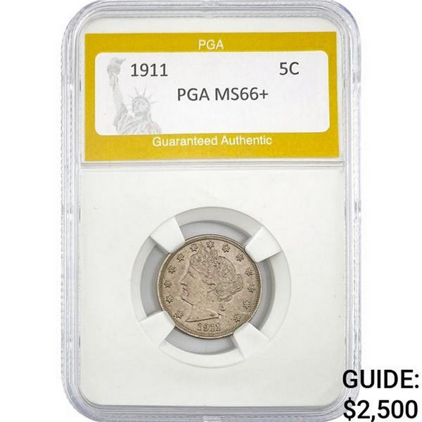1911 Liberty Head Nickel PGA MS66+