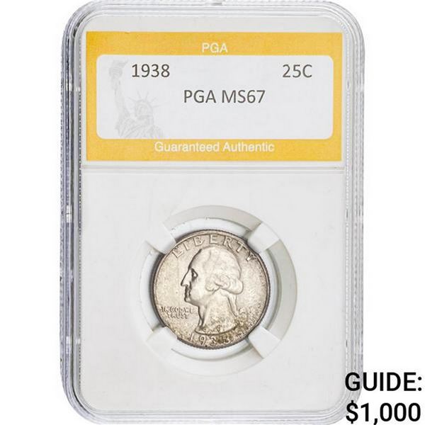 1938 Washington Quarter PGA MS67