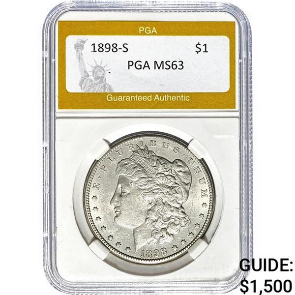 1898-S Morgan Dollar PGA MS63