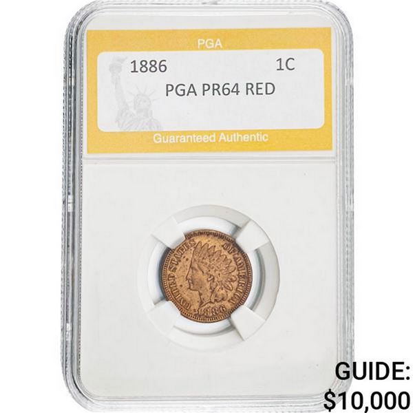 1886 Indian Head Cent PGA RED PR64